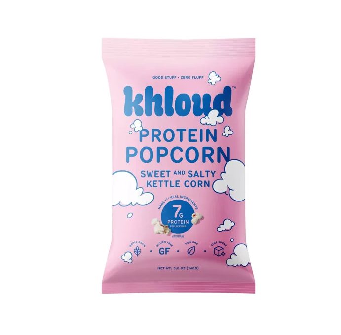 Khloud Sweet and Salty Kettle Corn Protein Popcorn; Gluten Free; Non-GMO- 5 oz