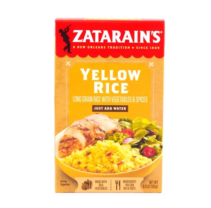 Zatarain's Gluten Free Yellow Rice Mix, 6.9 oz Box