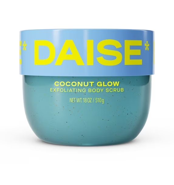 DAISE Exfoliating Body Scrub in Coconut Glow for Soft Glowing Skin, 510g