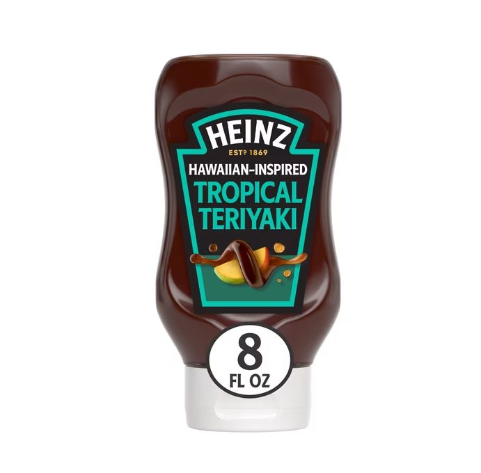 Heinz Dipping Sauce, 1 Bottle, for Elevating Everyday Meals, Hawaiian-Inspired Tropical Teriyaki, No Artificial Dyes, 8 fl oz