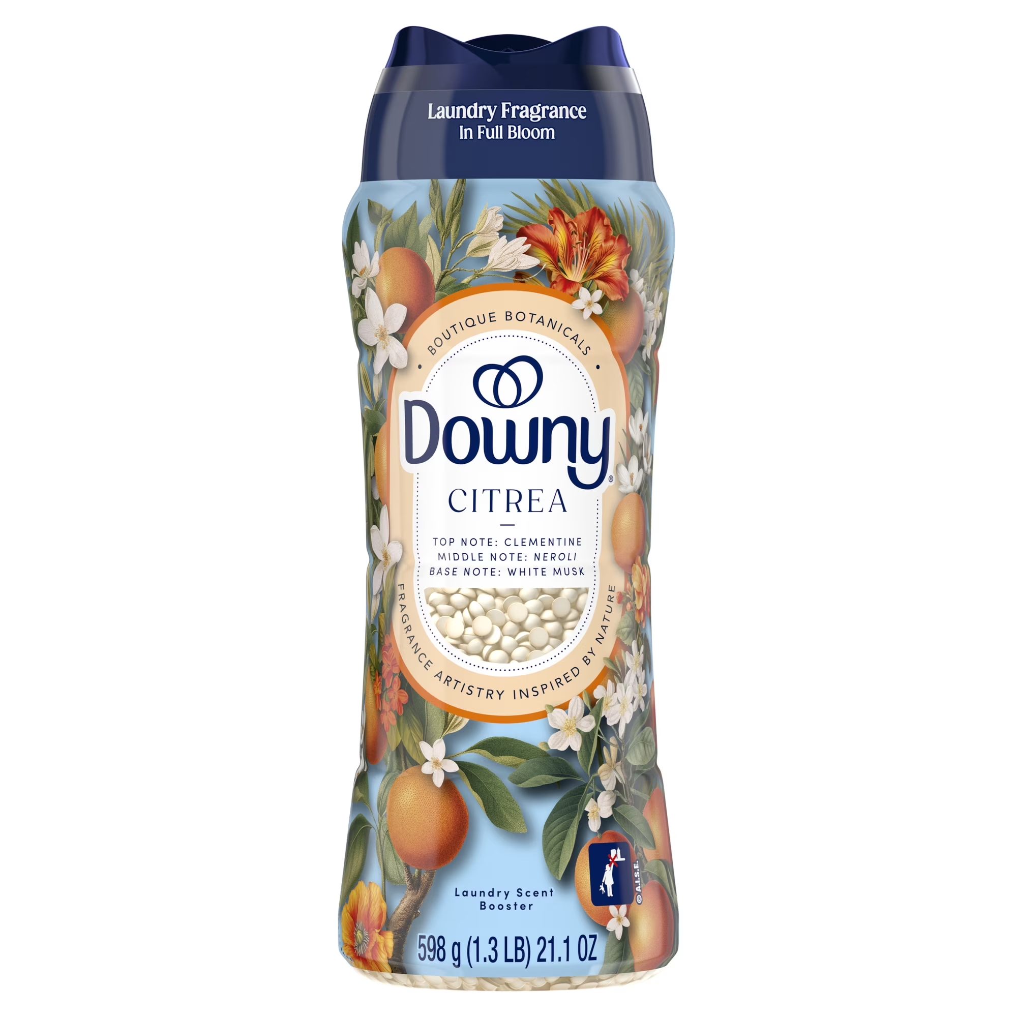 Downy Laundry Scent Beads Boutique Botanicals In-Wash Scent Booster, Citrea Scent, 21.1 oz