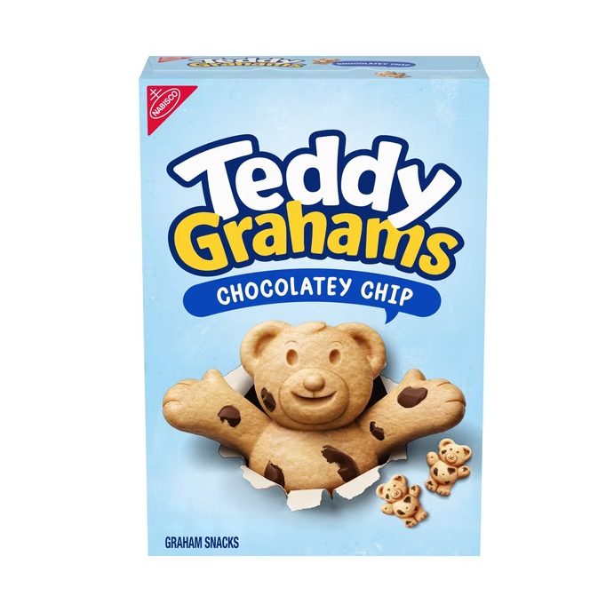 TEDDY GRAHAMS Chocolatey Chip Graham Snacks, Kids Snacks, 10 oz
