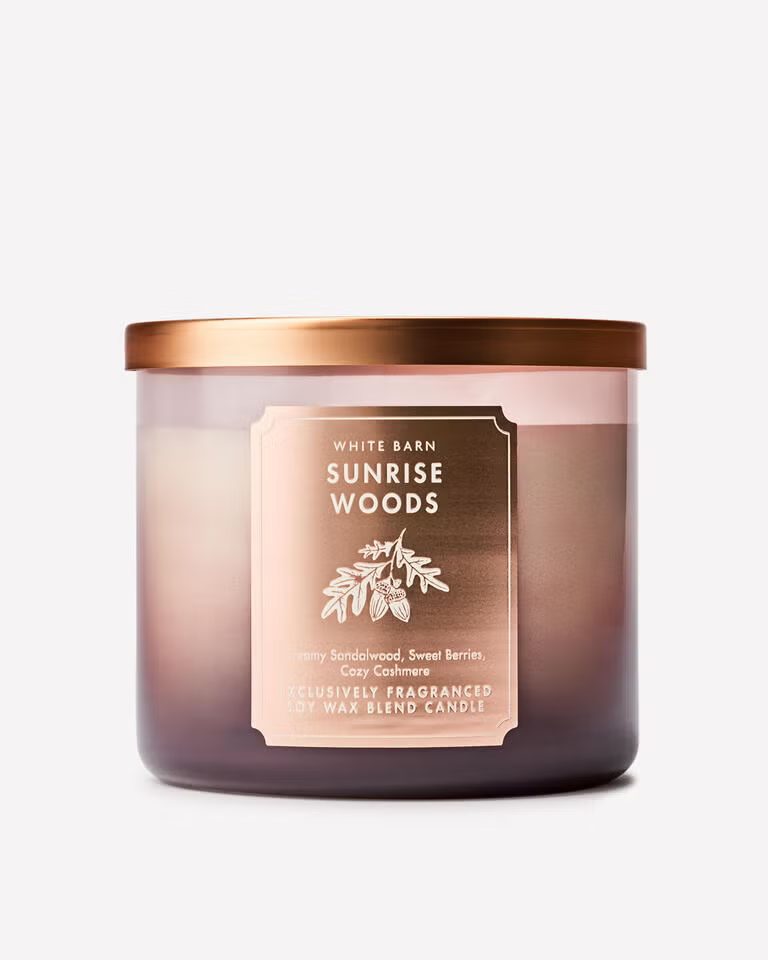 Sunrise Woods 3-Wick Candle