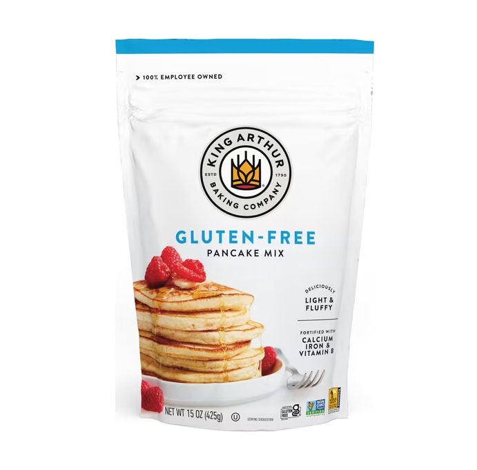 King Arthur Baking Company, Gluten-Free, Non-GMO Project Verified, Certified Kosher Pancake Mix, 15 oz Box
