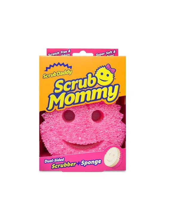 Scrub Daddy Scrub Mommy Dual-Sided Scratch-Free Dish Scrubber Sponge, Kitchen & Bath Cleaning Supplies