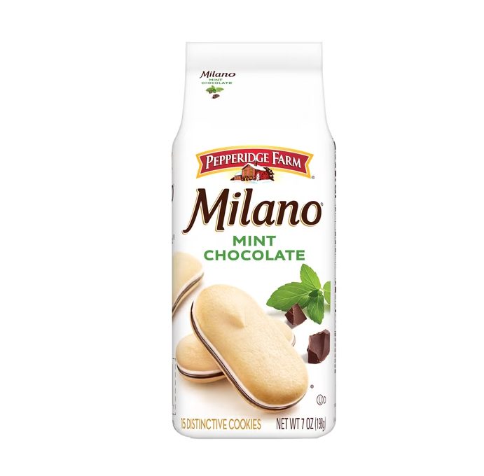 Pepperidge Farm Milano Mint Chocolate Cookies, 7 oz Bag