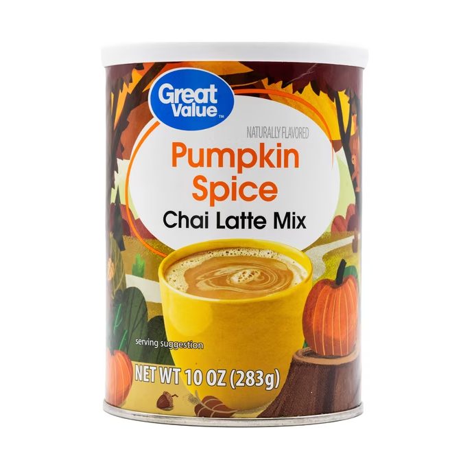 Great Value Pumpkin Spice Chai Latte Mix 10oz