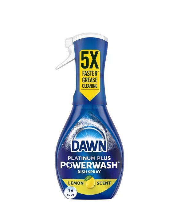 Dawn Platinum Powerwash Dish Spray, Dish Soap, Lemon Starter Kit, 16 fl oz