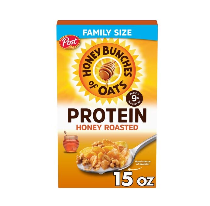 Honey Bunches of Oats Protein Honey Roasted Cereal, 15 oz