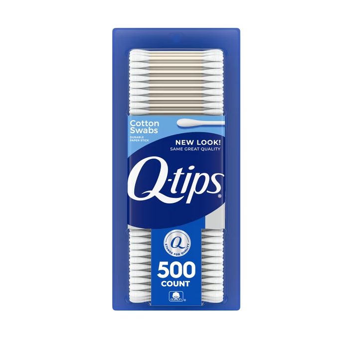 Q-tips Cotton Swabs, Original, For Home, First Aid and Beauty, 100% Cotton, 500 Count