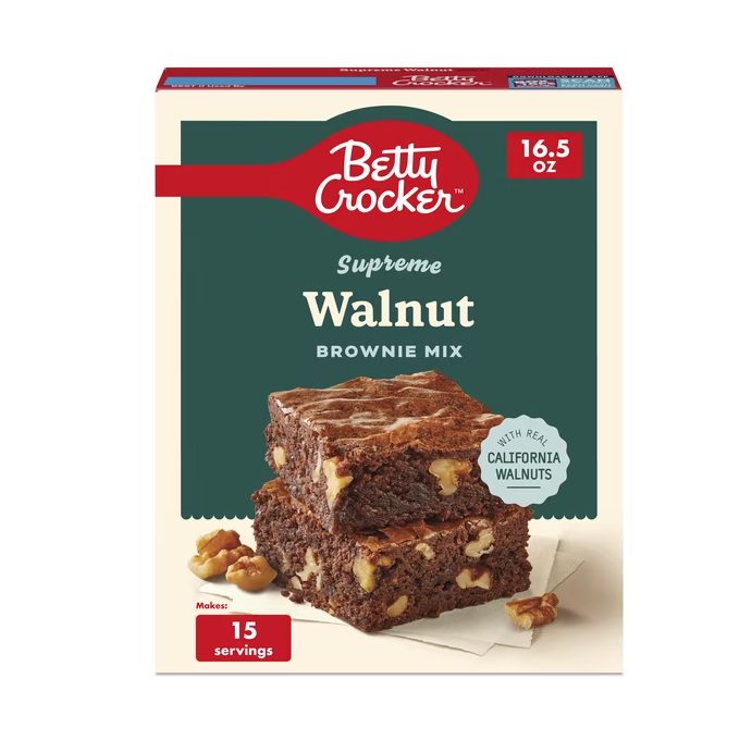 Betty Crocker Supreme Walnut Brownie Mix, 16.5 oz