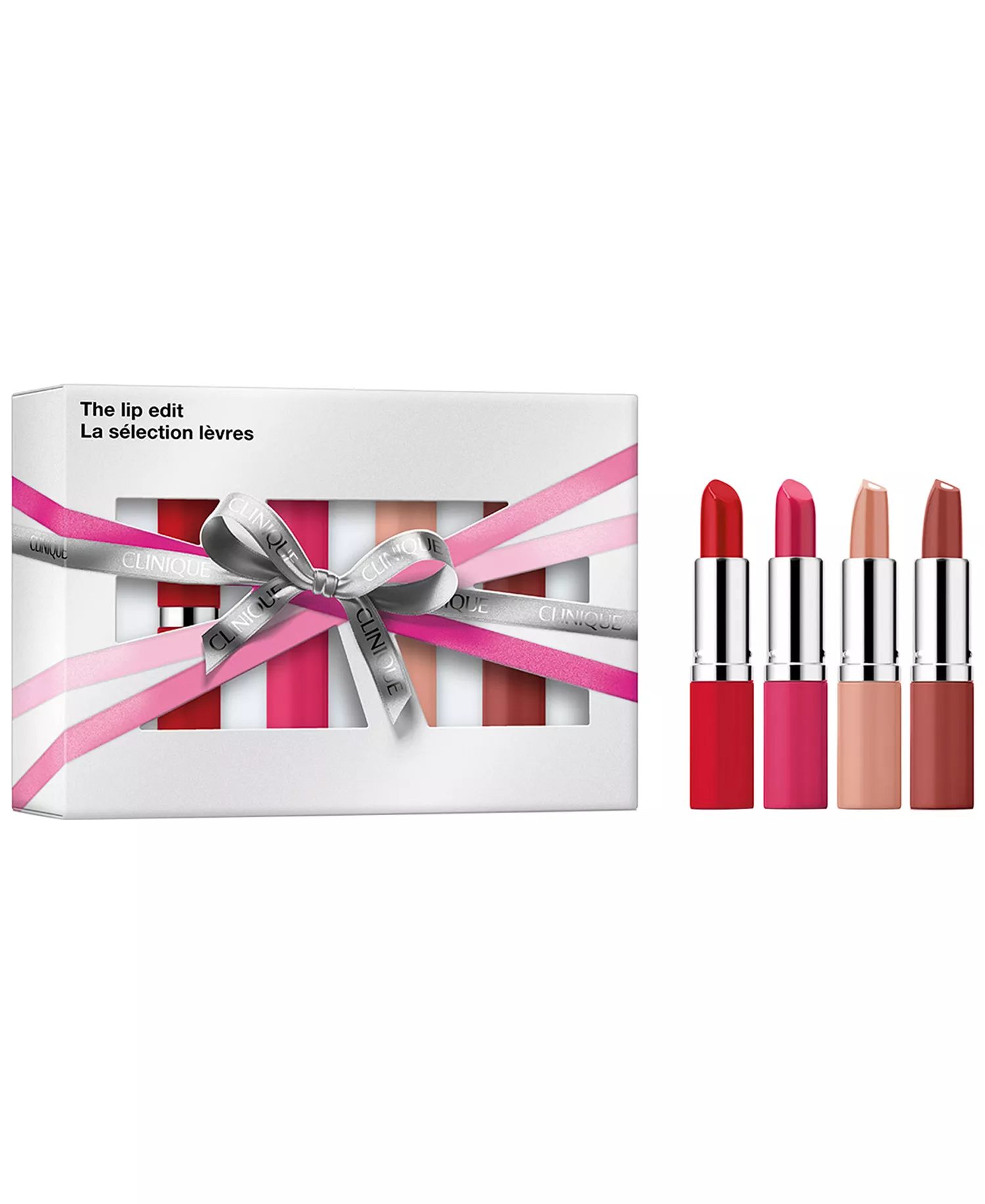 ✨ Clinique 4-Piece The Lip Edit Lipstick Gift Set