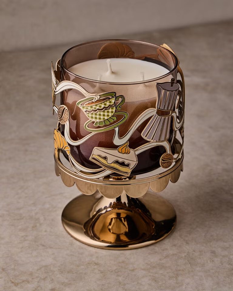Coffee Time 3-Wick Candle Holder