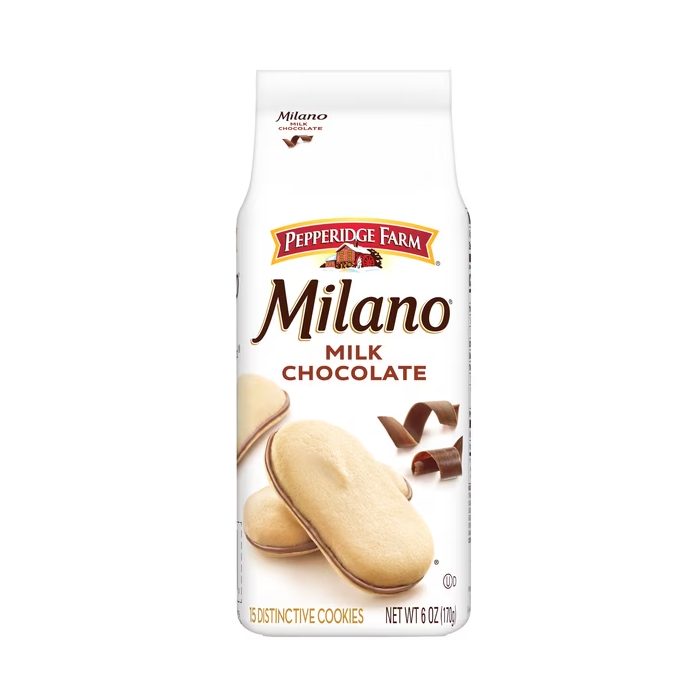 Pepperidge Farm Milano Milk Chocolate Cookies, 6 oz Bag