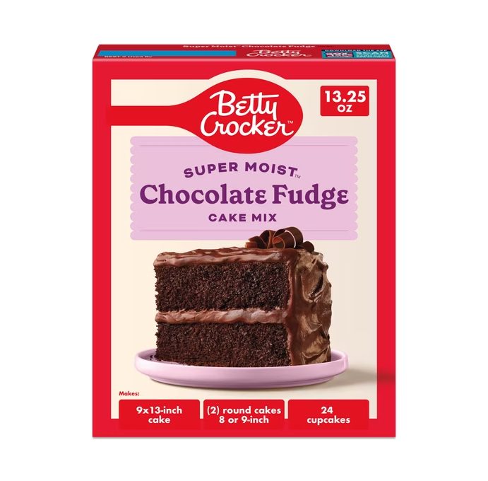 Betty Crocker Favorites Super Moist, Chocolate Fudge, Cake Mix, 13.25 oz