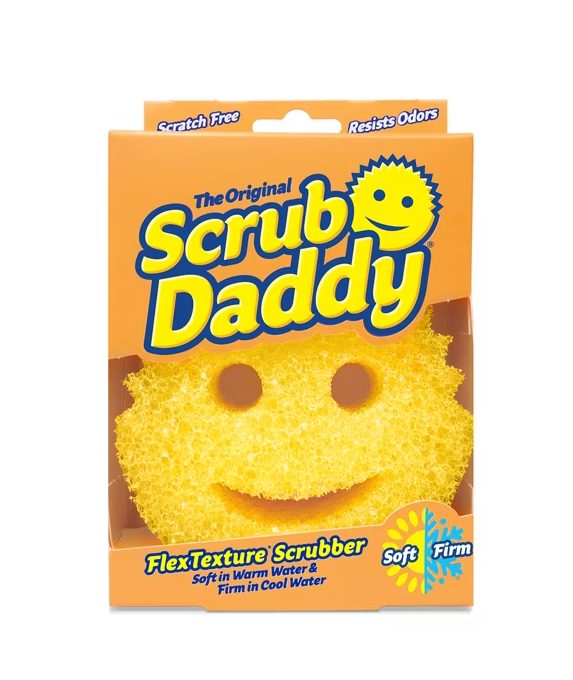 Scrub Daddy Original Sponge Scratch-Free Dish Scrubber, Kitchen & Bath Cleaning Supplies