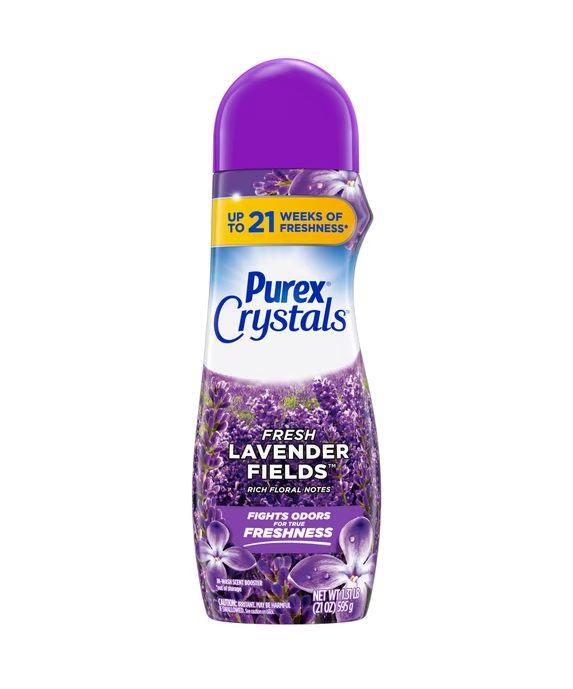 Purex Crystals Laundry Scent Booster Beads, Fresh Lavender Fields, 21oz