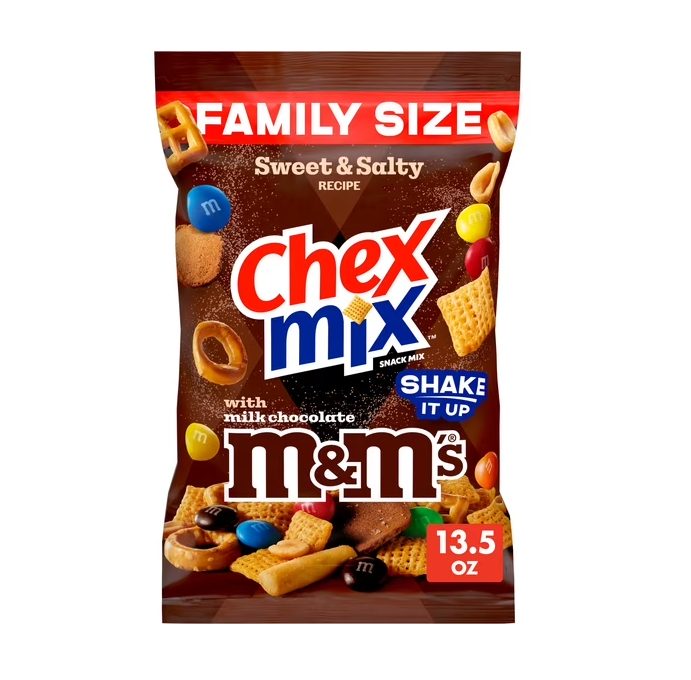 Chex Mix Sweet and Salty Snack Mix, with M&Ms Milk Chocolate Candies, 13.5 oz