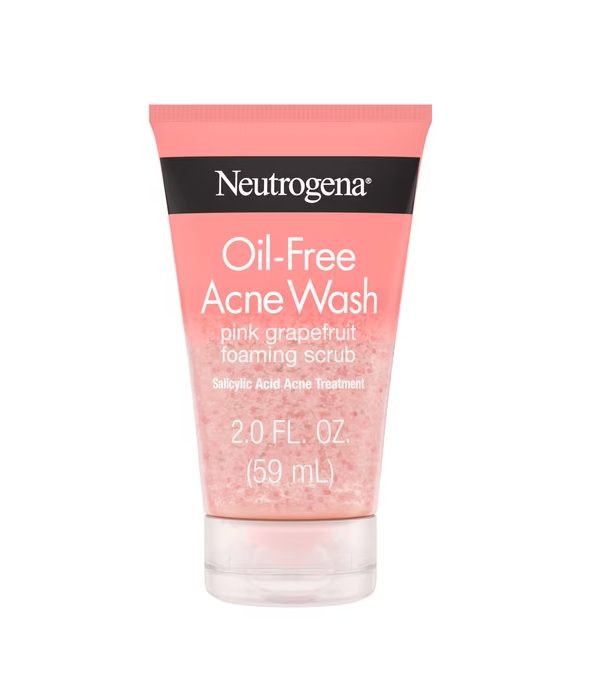Neutrogena Oil-Free Pink Grapefruit Acne Wash Face Scrub, 2 fl. oz