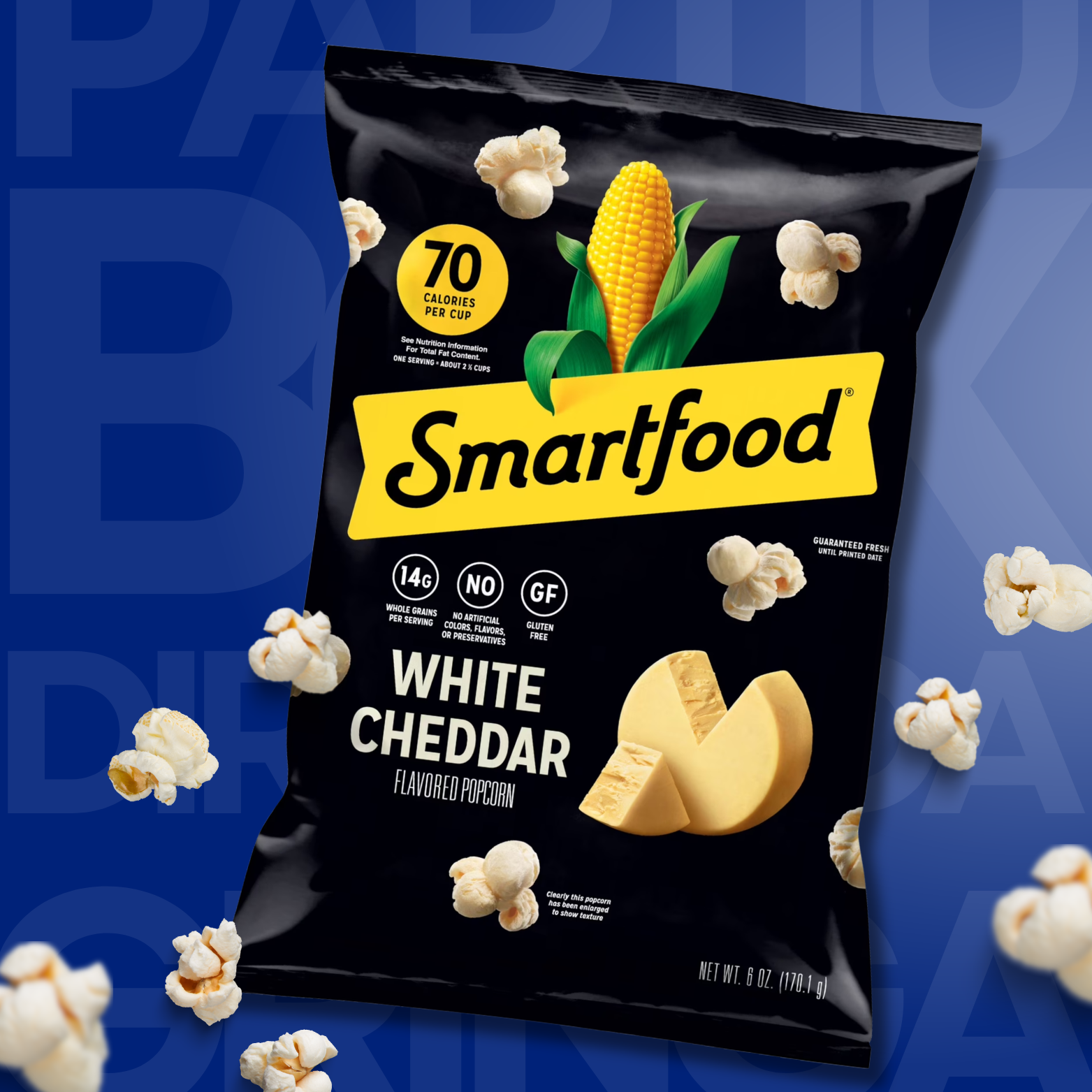 Smartfood Gluten Free, White Cheddar Popcorn Bag | 6 oz