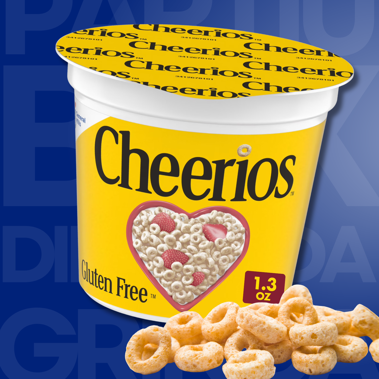 Cheerios Breakfast Cereal Cup, Gluten Free, Single Serve Cereal | 1.3 oz