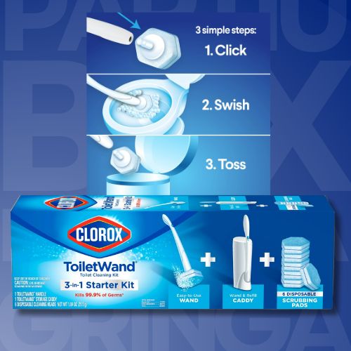 Clorox ToiletWand Disposable Toilet Bowl Brush Cleaner System